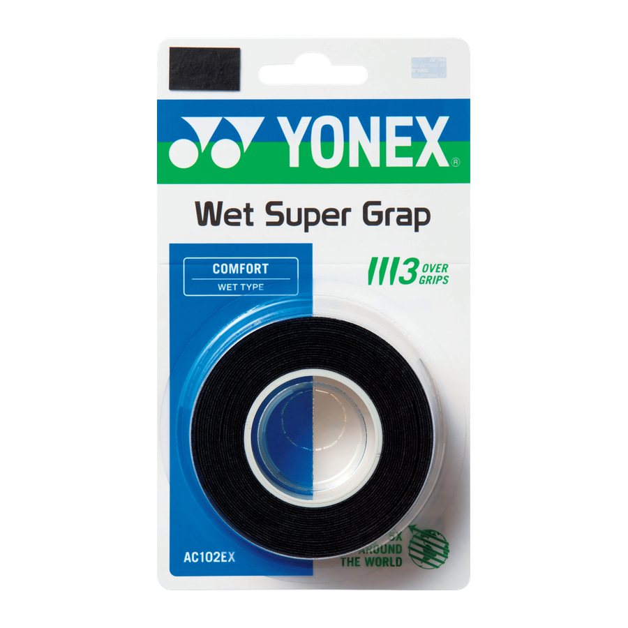 Yonex Super Grap (3 Wraps) Black